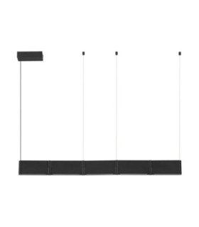 Flusso Bar Pendant Ceiling Light Sandy Black LED 43W 1290lm 3000K-1