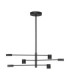 Nordik Multi Arm Pendant Ceiling Light Black Triac Dimmable LED 28W 1200lm 3000K-1