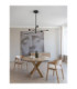 Nordik Multi Arm Pendant Ceiling Light Black Triac Dimmable LED 28W 1200lm 3000K-2