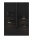 Nordik Multi Arm Pendant Ceiling Light Black Triac Dimmable LED 40W 1680lm 3000K-3