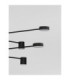 Nordik Multi Arm Pendant Ceiling Light Black Triac Dimmable LED 40W 1680lm 3000K-4