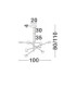 Nordik Multi Arm Pendant Ceiling Light Black Triac Dimmable LED 40W 1680lm 3000K-5