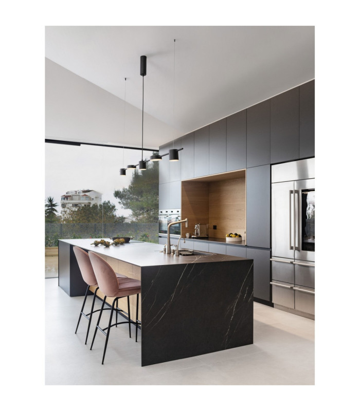 Nordik Bar Pendant Ceiling Light Black Triac Dimmable LED 29W 1200lm 3000K-2