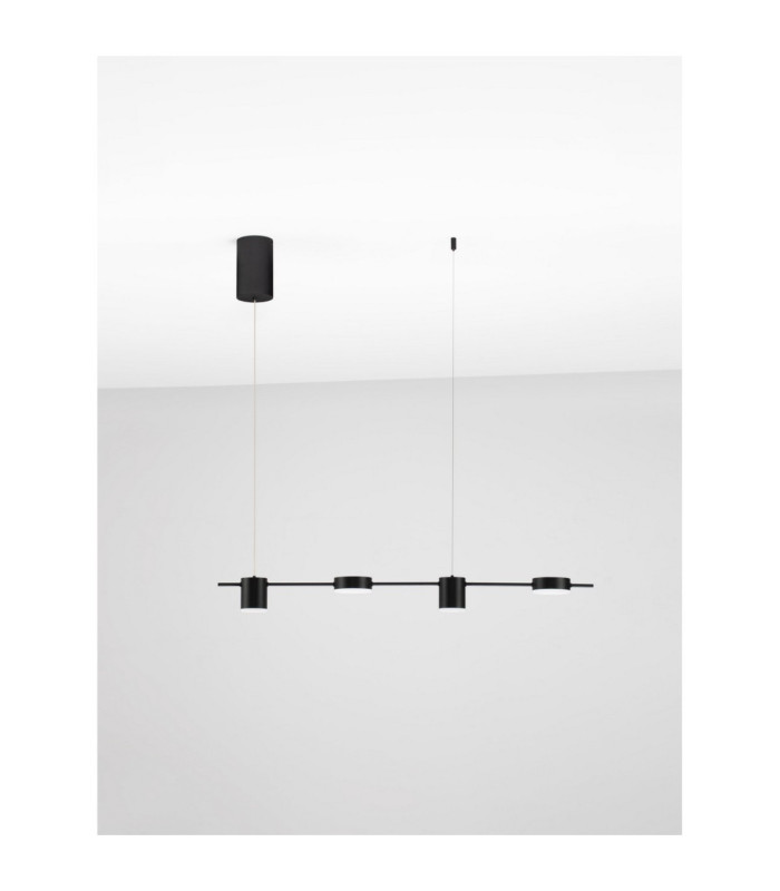 Riaz Bar Pendant Ceiling Light Sandy Black Triac Dimmable LED 20W 1418lm 2700-3000-4000K CCT-3