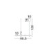 Riaz Bar Pendant Ceiling Light Sandy Black Triac Dimmable LED 20W 1418lm 2700-3000-4000K CCT-7