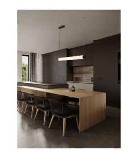 Glaze Bar Pendant Ceiling Light Sandy Black Triac Dimmable LED 32W 2172lm 3000K-2