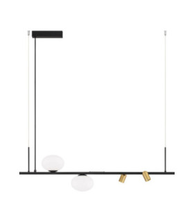 Noble Bar Pendant Ceiling Light Sandy Black LED G9 2 x5W-1