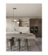 Noble Bar Pendant Ceiling Light Sandy Black LED G9 2 x5W-2