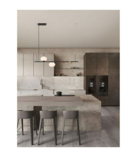 Noble Bar Pendant Ceiling Light Sandy Black LED G9 2 x5W-2