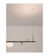 Noble Bar Pendant Ceiling Light Sandy Black LED G9 2 x5W-8