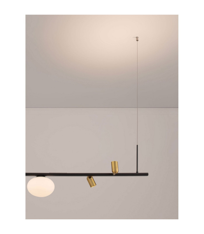 Noble Bar Pendant Ceiling Light Sandy Black LED G9 2 x5W-8