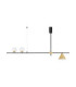 Sway Bar Pendant Ceiling Light Sandy Black Brass Gold LED G9 2x5W-1