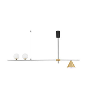 Sway Bar Pendant Ceiling Light Sandy Black Brass Gold LED G9 2x5W-1