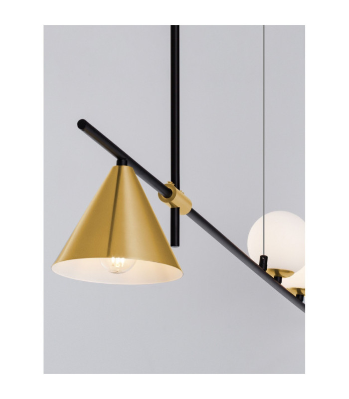 Sway Bar Pendant Ceiling Light Sandy Black Brass Gold LED G9 2x5W-5
