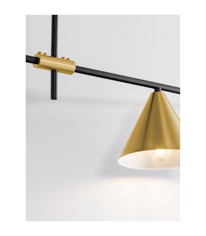 Sway Bar Pendant Ceiling Light Sandy Black Brass Gold LED G9 2x5W-6