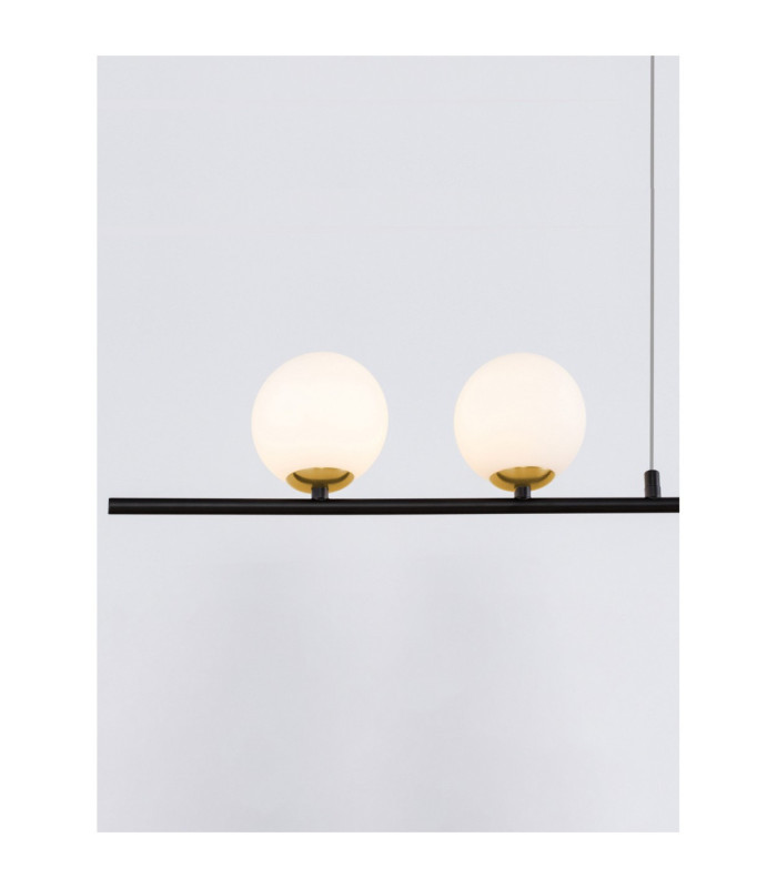 Sway Bar Pendant Ceiling Light Sandy Black Brass Gold LED G9 2x5W-7