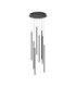 Elettra Cluster Pendant Ceiling Light Sandy Black Triac Dimmable LED 40W 1760lm 3000K-1