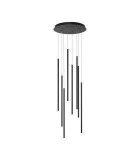 Elettra Cluster Pendant Ceiling Light Sandy Black Triac Dimmable LED 40W 1760lm 3000K-1