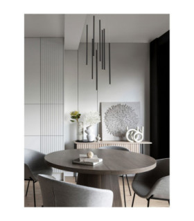 Elettra Cluster Pendant Ceiling Light Sandy Black Triac Dimmable LED 40W 1760lm 3000K-2