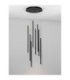 Elettra Cluster Pendant Ceiling Light Sandy Black Triac Dimmable LED 40W 1760lm 3000K-4