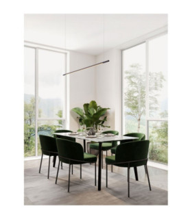 Brillia Bar Pendant Ceiling Light Sandy Black Triac Dimmable LED 20W 1300lm 2700-3000-4000K CCT-2