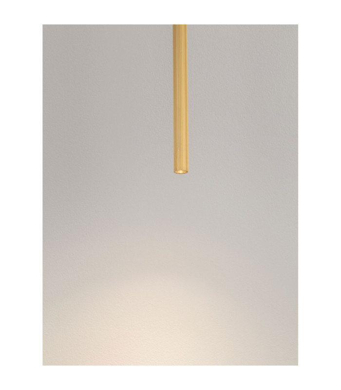 Brillia Slim Pendant Ceiling Light Brass Gold LED 4W 100lm 2700-3000-4000K CCT-5