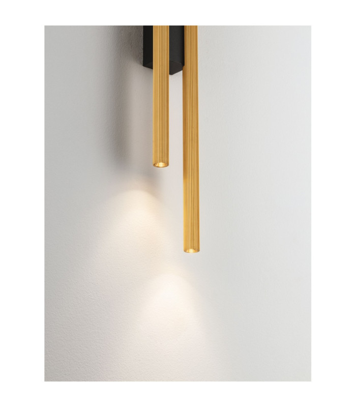 Brillia Integrated LED Wall Lamp Brass Gold LED 11W 379lm 2700-3000-4000K CCT-6