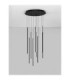 Gratta Cluster Pendant Ceiling Light Sandy Black Triac Dimmable LED 48W 1920lm 3200K-3