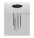 Gratta Cluster Pendant Ceiling Light Sandy Black Triac Dimmable LED 48W 1920lm 3200K-4