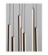 Gratta Cluster Pendant Ceiling Light Sandy Black Triac Dimmable LED 48W 1920lm 3200K-5