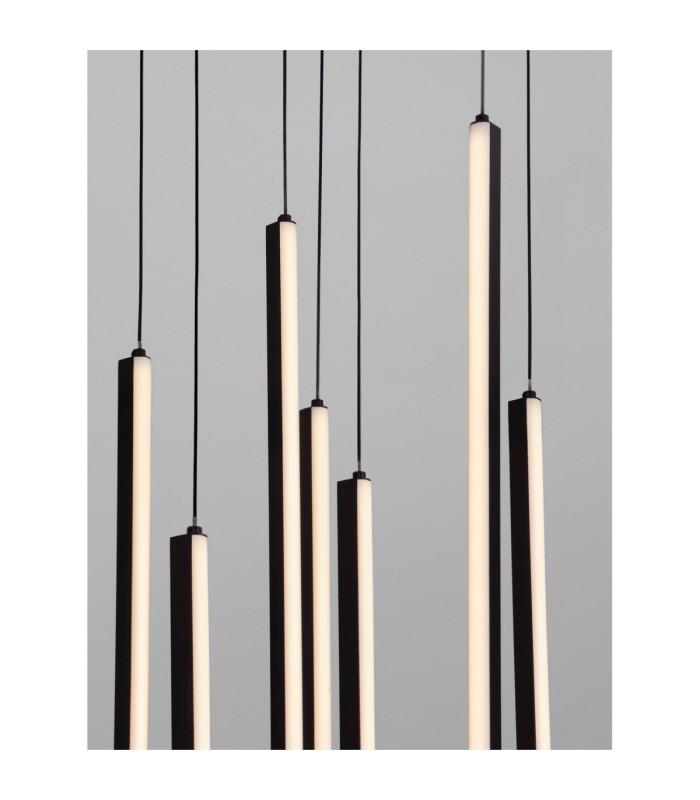 Gratta Cluster Pendant Ceiling Light Sandy Black Triac Dimmable LED 48W 1920lm 3200K-5