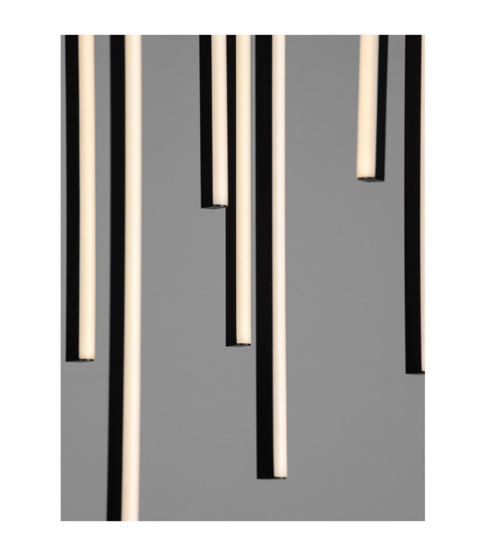 Gratta Cluster Pendant Ceiling Light Sandy Black Triac Dimmable LED 48W 1920lm 3200K-6