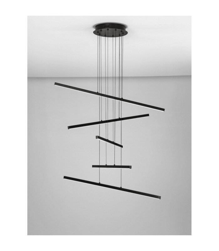 Gratta Integrated LED Pendant Ceiling Light Sandy Black Triac Dimmable LED 49W 1715lm 3200K-3