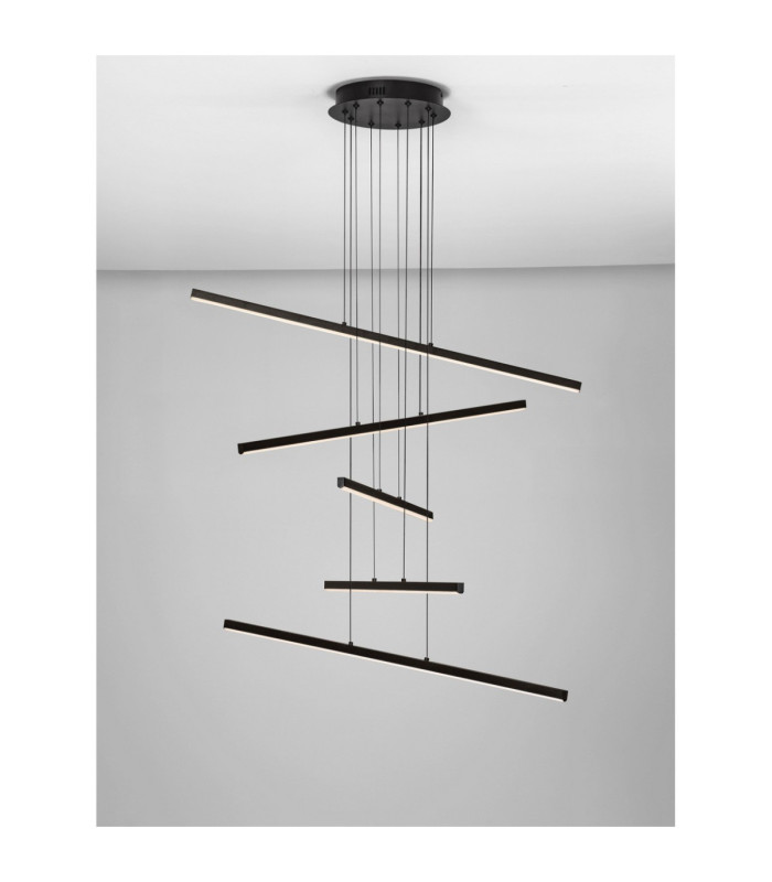 Gratta Integrated LED Pendant Ceiling Light Sandy Black Triac Dimmable LED 49W 1715lm 3200K-4