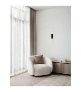 Gratta Integrated LED Wall Lamp Sandy Black Triac Dimmable LED 11W 427lm 3200K-2