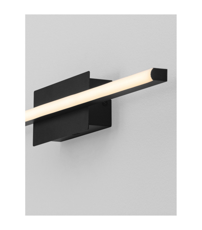 Gratta Integrated LED Wall Lamp Sandy Black Triac Dimmable LED 11W 427lm 3200K-6