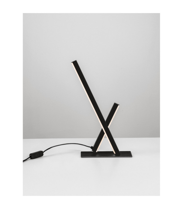 Gratta Integrated LED Table Lamp Sandy Black Touch Dimmable LED 11W 550lm 3200K-5
