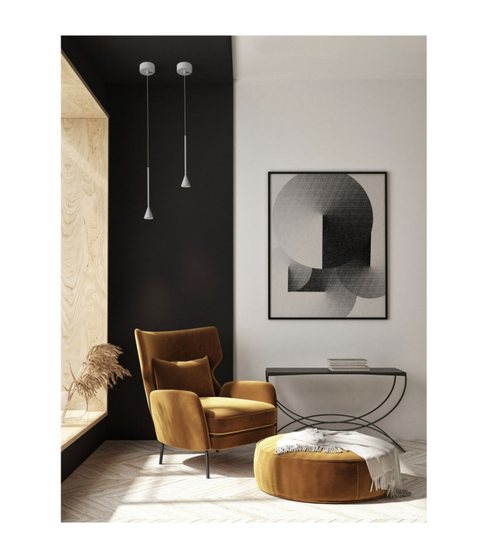 Net Slim Pendant Ceiling Light White Triac Dimmable LED 6W 262lm 3000K-2