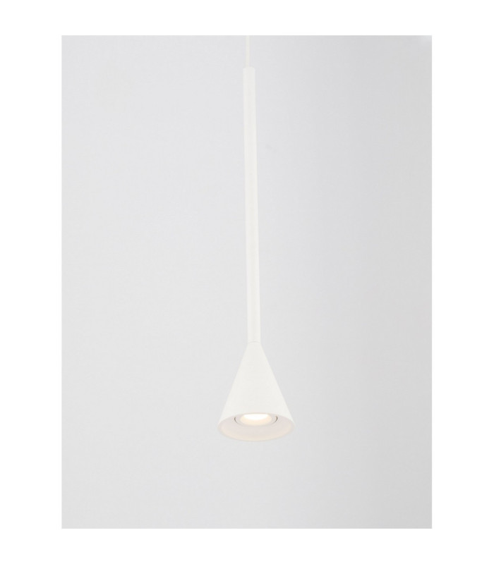 Net Slim Pendant Ceiling Light White Triac Dimmable LED 6W 262lm 3000K-4