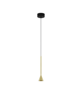 Net Slim Pendant Ceiling Light Black Brass Gold Triac Dimmable LED 6W 262lm 3000K-1