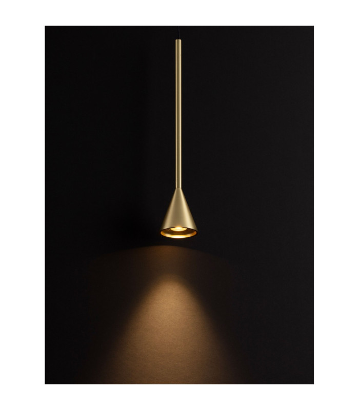 Net Slim Pendant Ceiling Light Black Brass Gold Triac Dimmable LED 6W 262lm 3000K-2