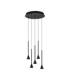 Net Cluster Pendant Ceiling Light Black Triac Dimmable LED 27W 1301lm 3000K-1