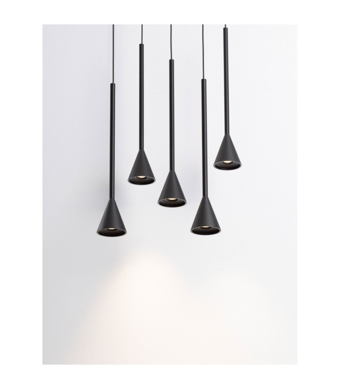Net Cluster Pendant Ceiling Light Black Triac Dimmable LED 27W 1301lm 3000K-5