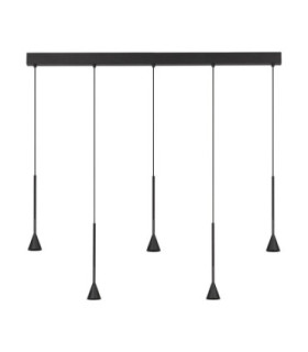 Net Bar Pendant Ceiling Light Black Triac Dimmable LED 27W 1301lm 3000K-1