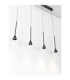 Net Bar Pendant Ceiling Light Black Triac Dimmable LED 27W 1301lm 3000K-4