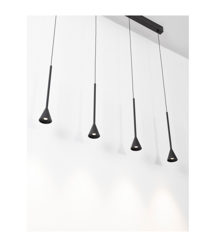 Net Bar Pendant Ceiling Light Black Triac Dimmable LED 27W 1301lm 3000K-4