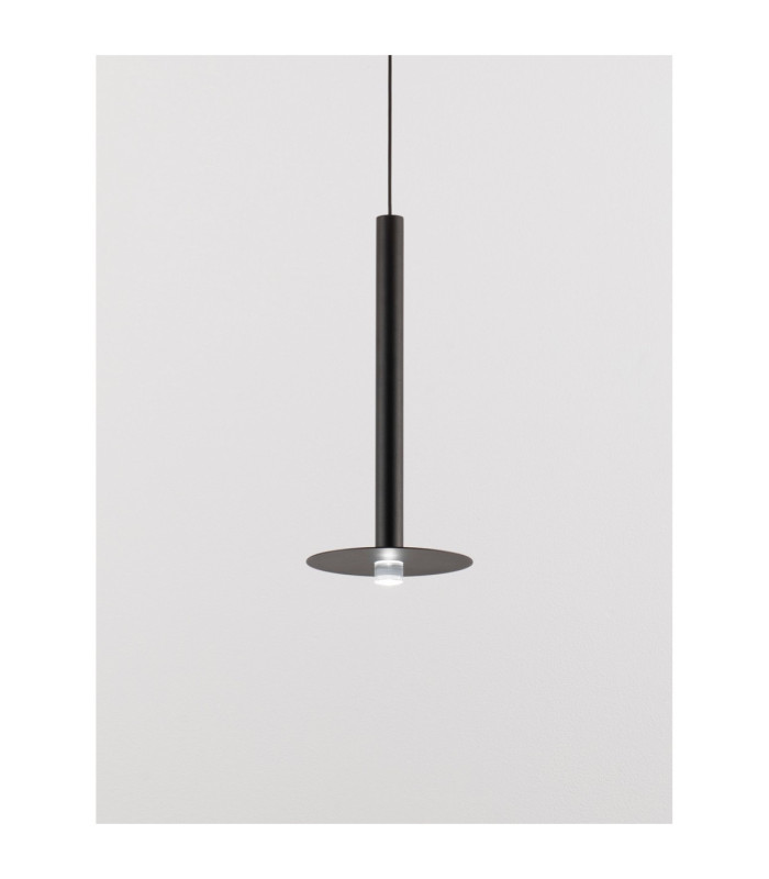 Dandia Dome Pendant Ceiling Light Black LED 6W 365lm 3000K-4