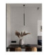 Dandia Slim Pendant Ceiling Light Black LED 6W 365lm 3000K-2