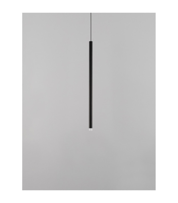 Dandia Slim Pendant Ceiling Light Black LED 6W 365lm 3000K-3