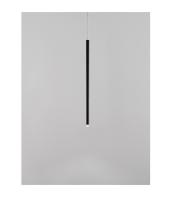 Dandia Slim Pendant Ceiling Light Black LED 6W 365lm 3000K-4